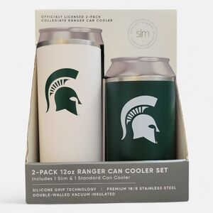 Simple Modern Michigan Spartans Collegiate Ranger Can Cooler Set Slim & Standard